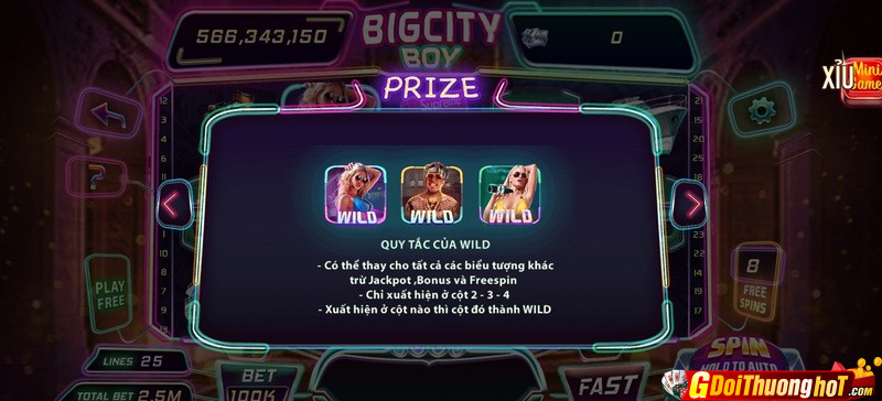 Những thông tin cần biết về trò chơi Bigcity Boy Slot hot nhất hiện nay